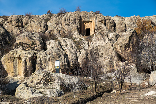 Phrygian Valley in Ayazini.Phrygian Valley is a historical region with caves and stone houses dating back thousands of years.