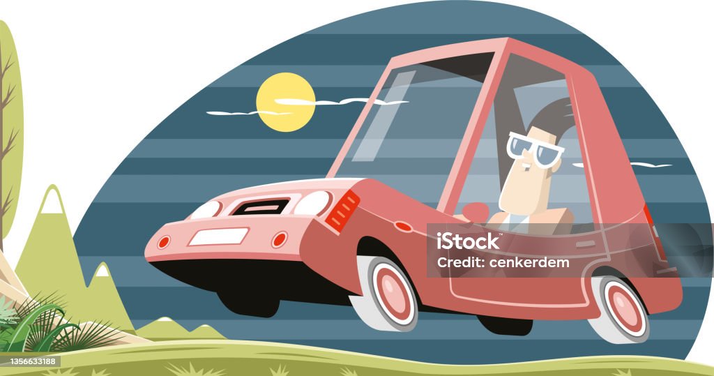 Travel Car Stock Illustration - Download Image Now - Cartoon, Tourism,  Tourist - iStock