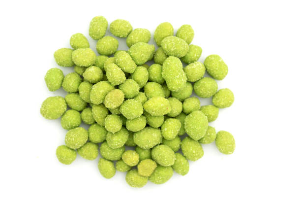 istock Green Peanuts with wasabi spice 1356633885