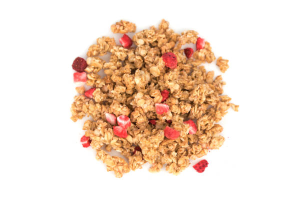 istock Cornflakes with chocolate and strawberry 1356634255