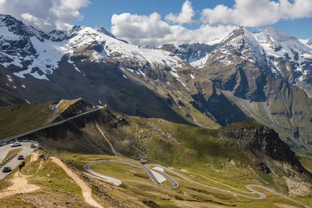 istock Mountain road in Alps 1356636260