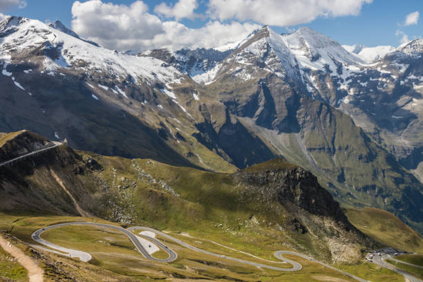 istock Mountain road in Alps 1356636262