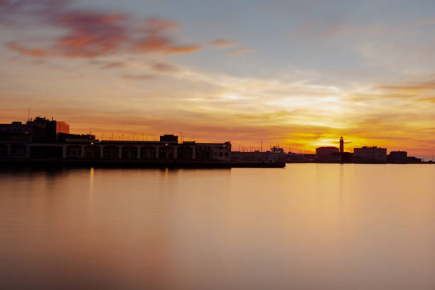 istock Scenic silhouette of Trieste at sunset 1356636293