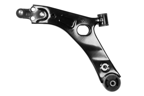 istock Front lower control arm isolated. New car wheel suspension arm isolated on white background. Quality spare parts for car service or maintenance 1356636301