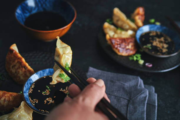 istock Japanese Gyoza Dumplings 1356638856