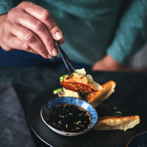 istock Japanese Gyoza Dumplings 1356638895