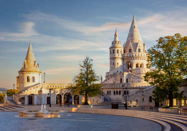 istock Fisherman Bastion at sunrise, Budapest, Hungary 1356640083