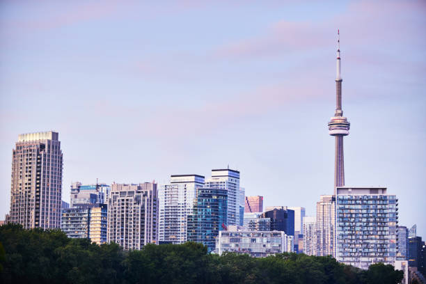 istock CN Tower and Toronto at dusk in the summertime 1356647700