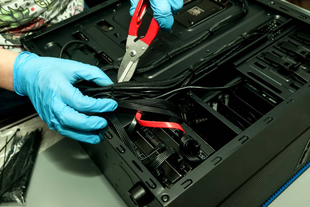 istock Assembly, configuration and repair of personal computers in PC service 1356649043