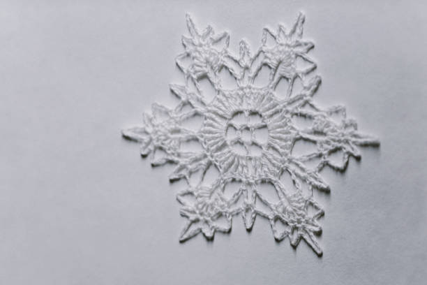 istock white star macrame on white background, decor in eco-style,hands close-up,top view. Christmas, New Year and eco-friendly concept stock 1356650928