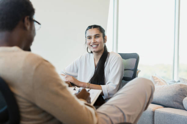 istock Confident businesswoman interviews for office position 1356661727