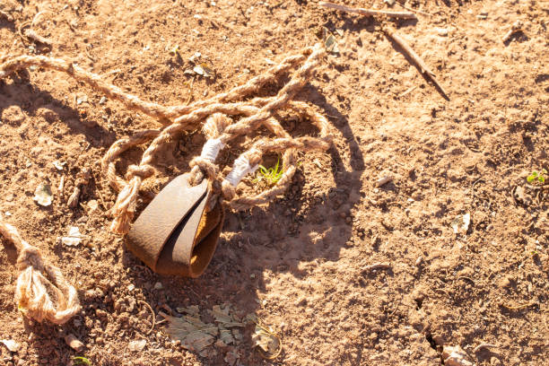 istock A Classic Antique Style Sling in the Dirt 1356665691