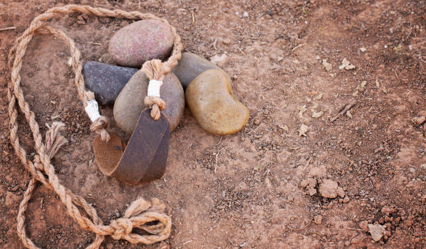 Sling of David with Five Smooth Stones a Story from the Bible