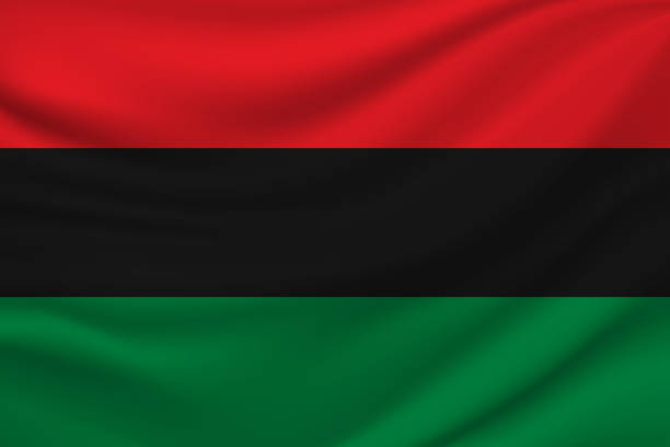 Flag Afroamerican Flag Vector Stock Illustration - Download Image Now - Pan-African Flag, Flag, Black - iStock