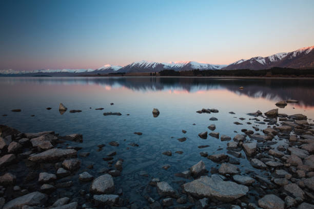 istock Lake Tekapo Sunset in New Zealand 1356667113