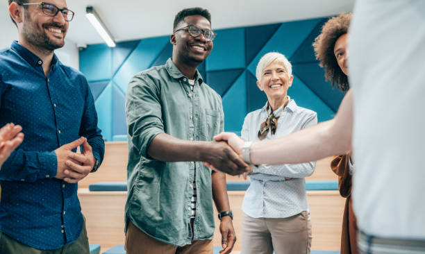 istock Handshake for the new agreement 1356670647