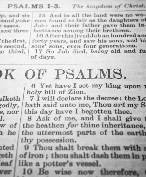 istock Close up of old Holy bible 1356688556