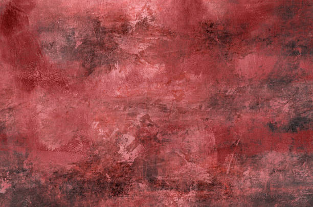 istock Red abstract painting background 1356689166