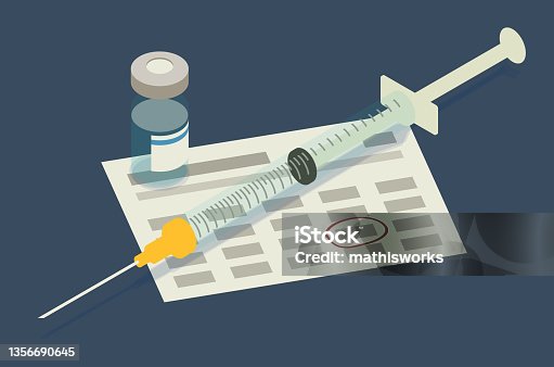 istock Vaccine booster illustration 1356690645