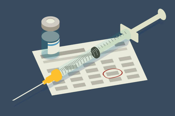 Vaccine booster illustration vector art illustration