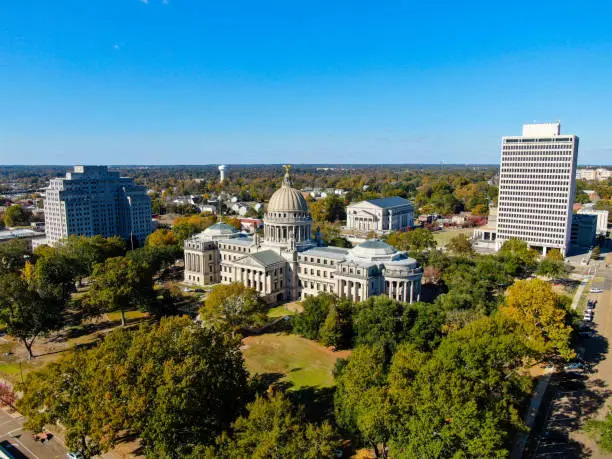 Photo of The Mississippi State Capitol Building in downtown Jackson, MS