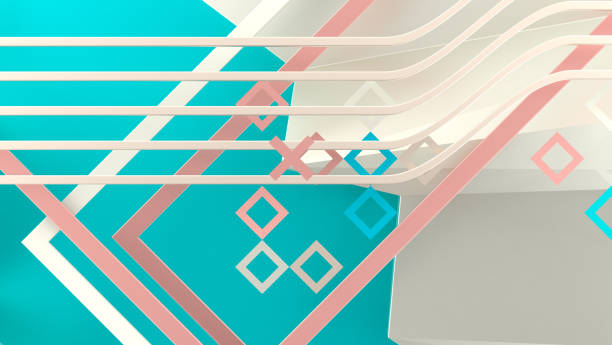 istock Geometric Shapes in Abstract Background 1356704726