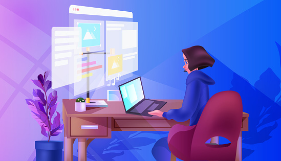 Overworked Developer Creating Website Ui Web Application Development ...