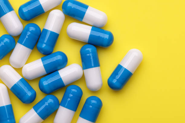 istock Medicines in capsules. Wallpaper, backgrounds and texture. 1356713637