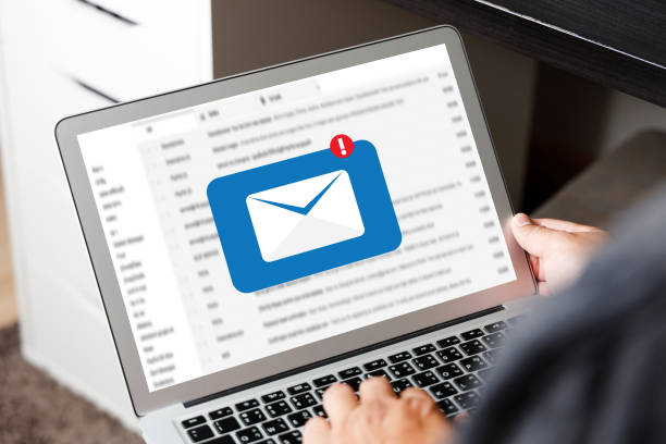 istock Mail Communication Connection message to mailing contacts phone Global Letters Concept 1356714391