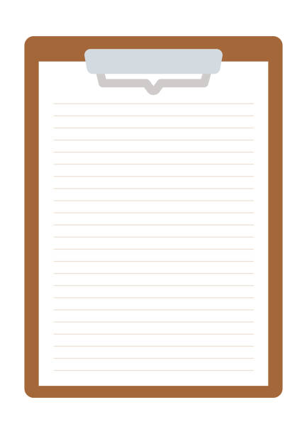 ilustrações, clipart, desenhos animados e ícones de clipboard_memo - to do list note pad paper flyer