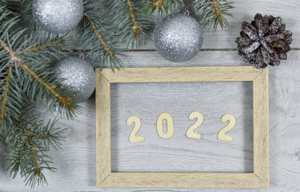 istock A New Year's card 2022 with a place for text 1356721436