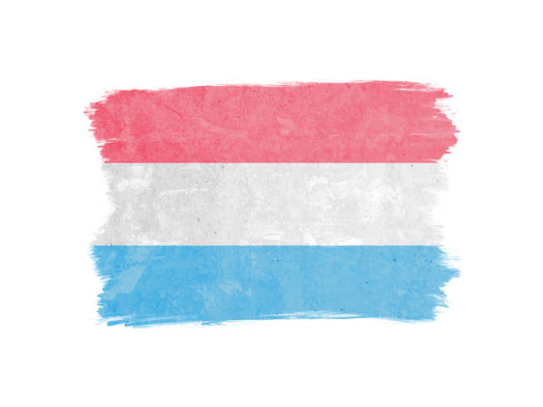 istock Flag symbol icon illustration of Netherlands designed with dry brush 1356725252