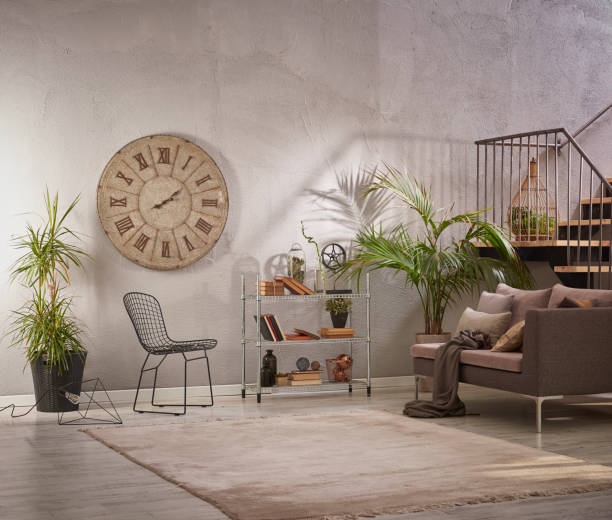 istock home modern home office and decorative living room style. 1356725376