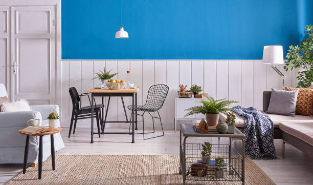 istock home modern home office and decorative living room style. 1356726647