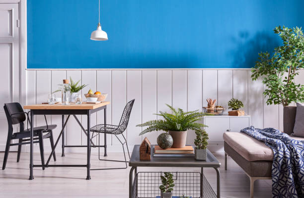 istock home modern home office and decorative living room style. 1356727289