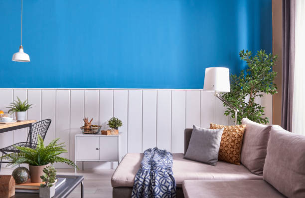 istock home modern home office and decorative living room style. 1356727327