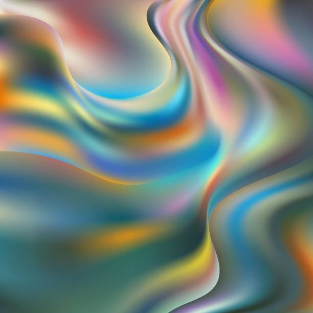 istock Fluid art. Modern artwork background. Mixture of acrylic paints. Abstract liquid painting marble texture, colorful gradient waves. Vector design for banner, flyer, business card, cover, invitation. eps 10 1356730835