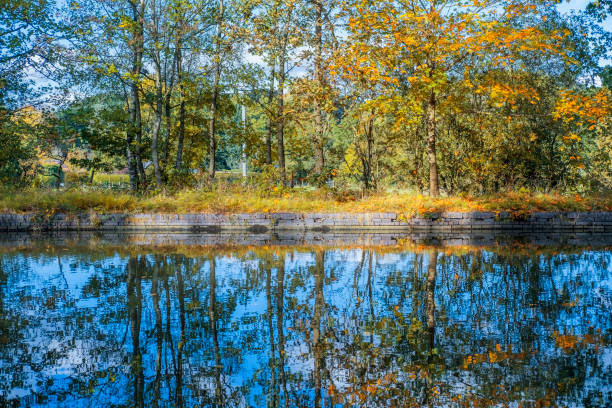 lake river water canal scenic landscape england uk