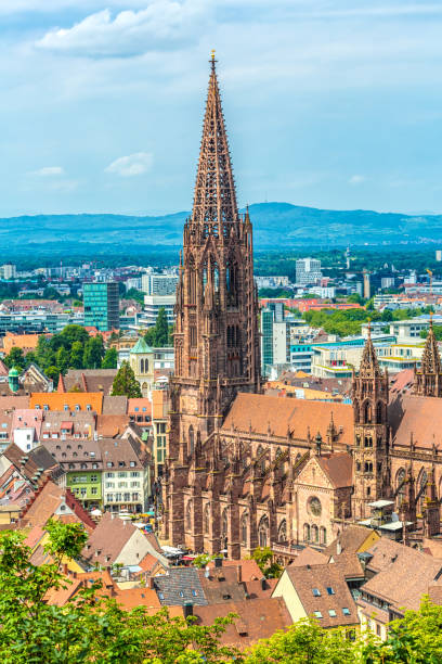 istock Cathedral in Freiburg in Germany 1356741304