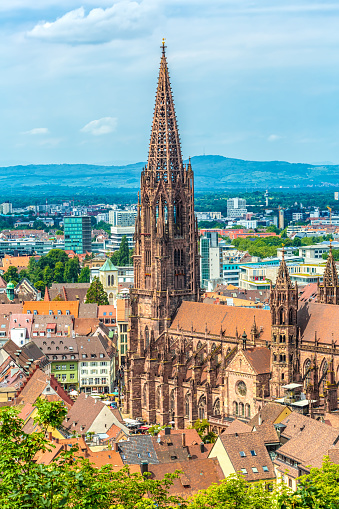 Cathedral in Freiburg in Germany