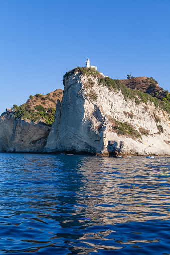 Cape Miseno Peninsula with Lighthouse, Bay of Naples, Italy