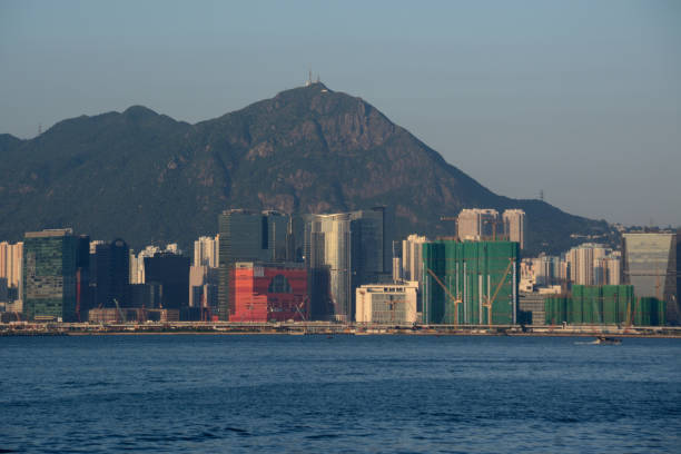 istock Kowloon skyline on Victoria Harbour, Hong Kong 1356746227