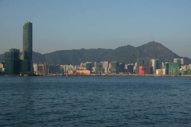 istock Kowloon skyline on Victoria Harbour, Hong Kong 1356746255