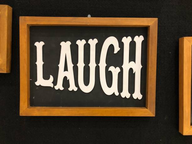 istock Wall decoration of laugh writting 1356748785