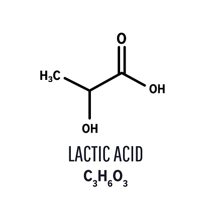 Lactic Lactic Acid Molecular Structure Lactic Acid Skeletal Chemical Formula ...