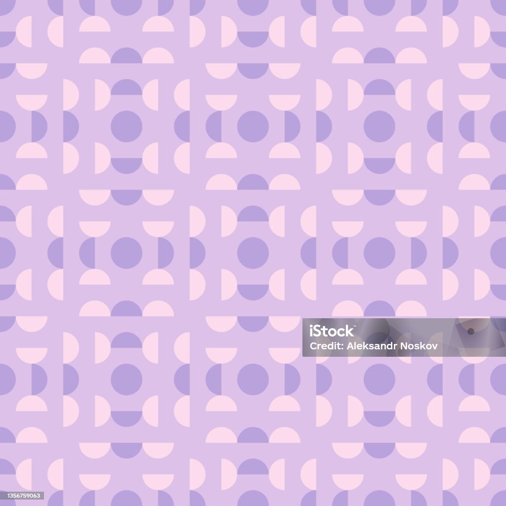 Aesthetic Patterns Rounded Rounded Abstract Seamless Pattern Accent For Any Surfaces Stock ...
