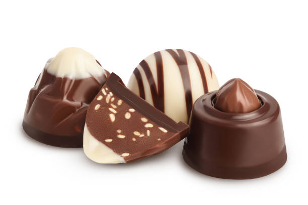 istock Chocolate candy isolated on white background with clipping path and full depth of field 1356759927