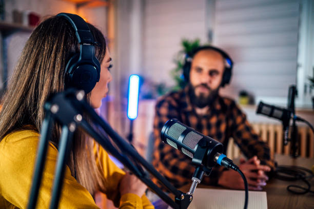 istock Woman interviewing a guest 1356760054