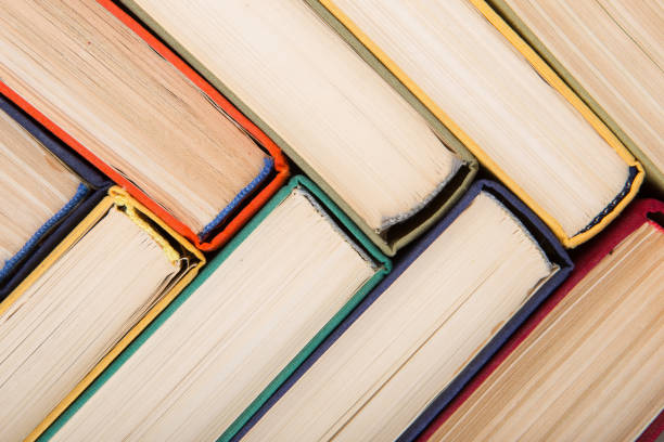 istock Education background - group of books close up 1356760300
