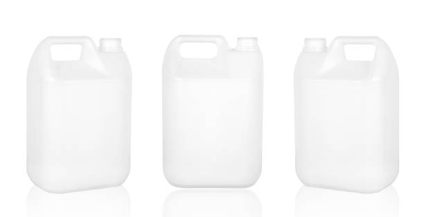istock White plastic gallon or bottle set isolated on white background. 1356764032